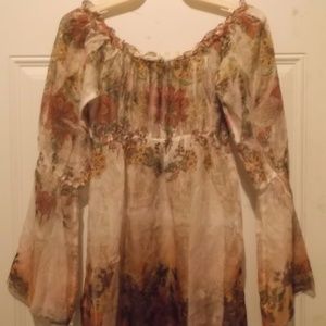 "Boho Chic" see-thru top * NWOT